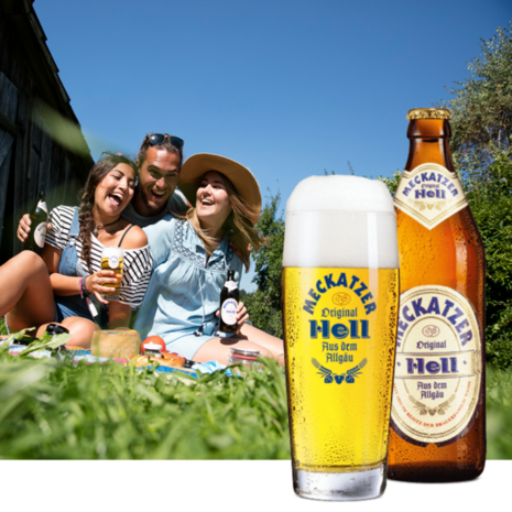 Bereits in den 1920er Jahren wurde Helles Bier in Meckatz gebraut. Seit Frühjahr 2017 kehrt das Meckatzer Hell nach alter Rezeptur wieder ins Sortiment zurück